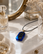 Wisiorek Peaked Rectangle 40 mm Blue Silver ZILVANO — 6