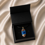 Wisiorek RES-1 50 mm Blue Star Dust Miedziane Płatki ZILVANO — 2