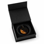 PND1DB595-040040006-zlvp-11 Wisiorek z czarnego dębu i bursztynu Przejrzysty Halo Disc – zdjęcie 11